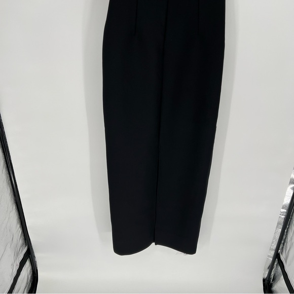 NWT Catchall Naomi Black Strapless Feather Trimmed Bandage Maxi Bodycon Dress - Picture 8 of 16